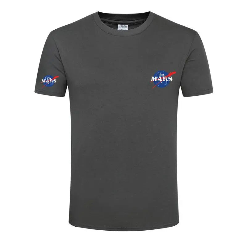 15Color Mars SpaceX Black TShirt Space X Logo T Shirt Men's Popular Boyfriend's TShirt New Fashion NASAS Cotton Teeshirt