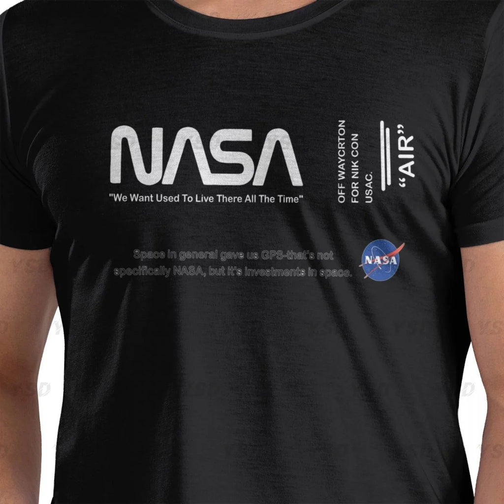 Nasa Space Men's tight fitting sports T-shirt,cosy,Oversized T shirt