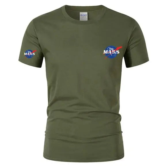 15Color Mars SpaceX Black TShirt Space X Logo T Shirt Men's Popular Boyfriend's TShirt New Fashion NASAS Cotton Teeshirt