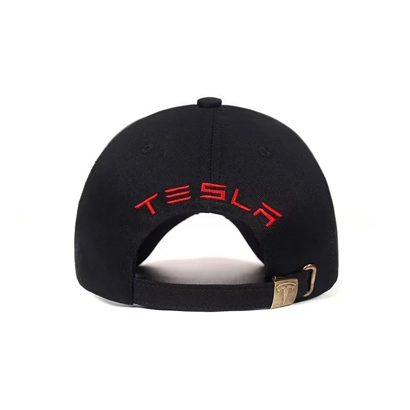 Embroidered Logo Baseball Hat For Tesla Model 3 Model Y Model X Model S Roadster SpaceX Outdoor Sports Sunshade Hat Car Sticker