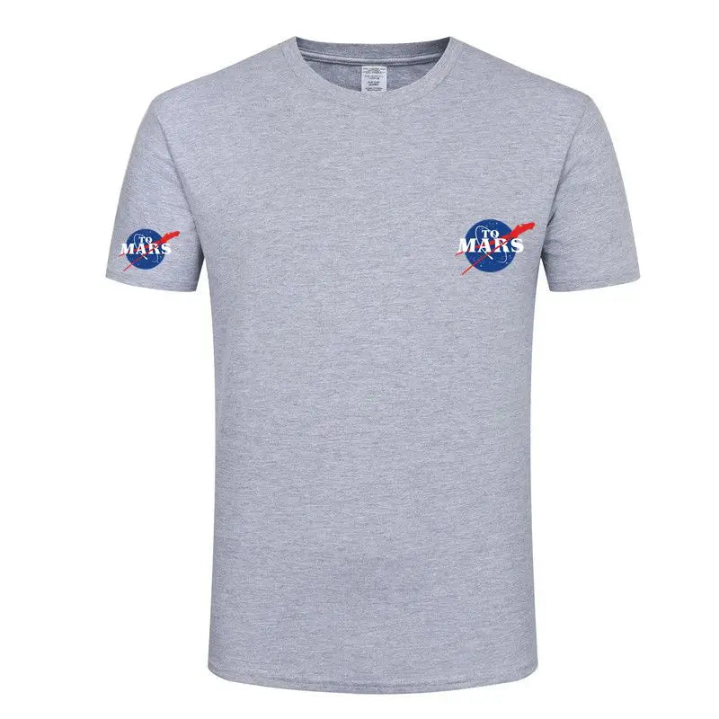 15Color Mars SpaceX Black TShirt Space X Logo T Shirt Men's Popular Boyfriend's TShirt New Fashion NASAS Cotton Teeshirt