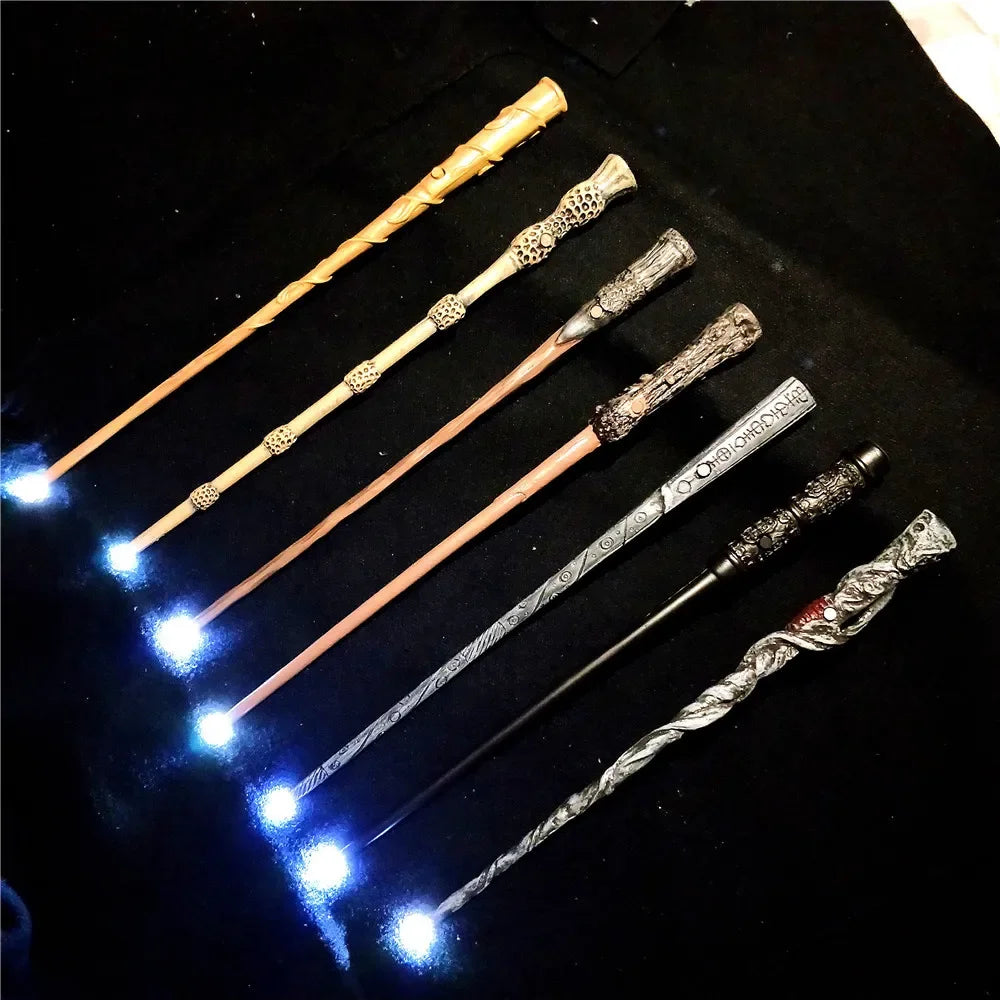 Harri Potter Led Light Ron Dumbledore Snape Magic Wand Sirius Hermione Voldemort Light Magic Wands Cosplay Gifts Action Toys