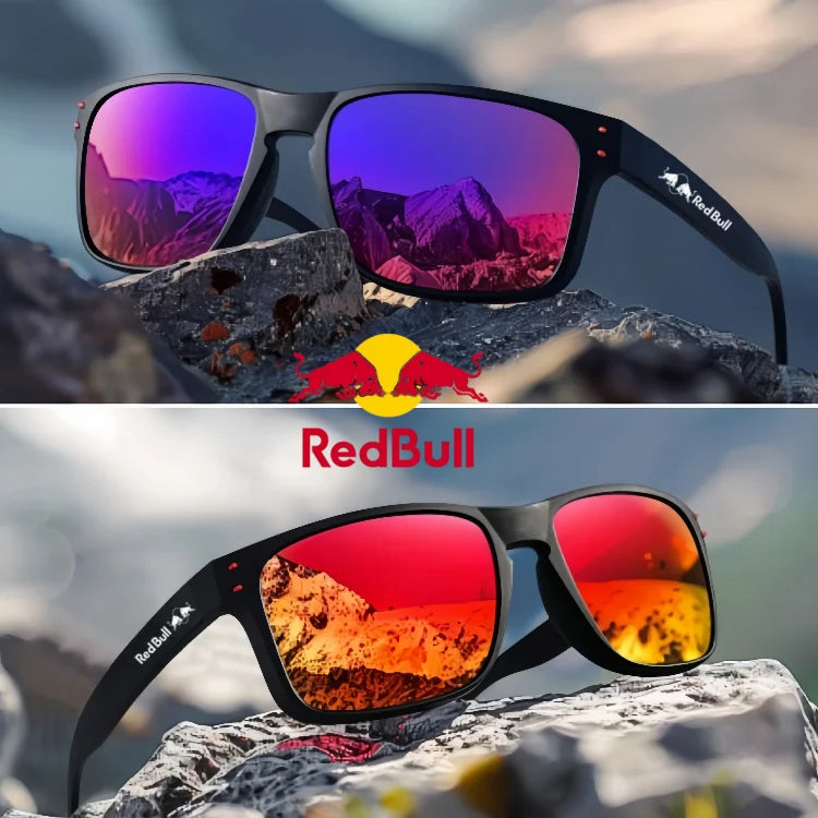 Red Bull Fashion F1 Polarized Square Sunglasses for Men and Women High Qualiy Finish Sun Glasses UV Protection Glasses