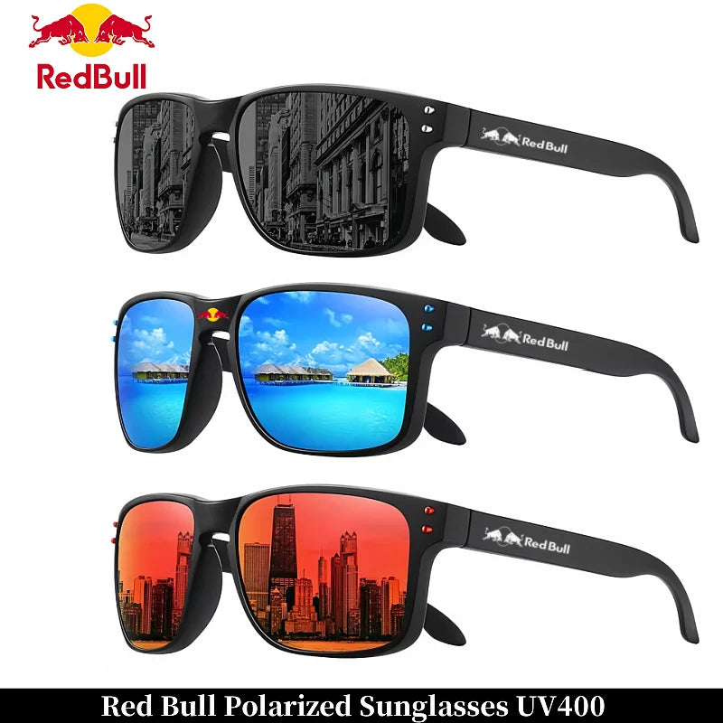 Red Bull Fashion F1 Polarized Square Sunglasses for Men and Women High Qualiy Finish Sun Glasses UV Protection Glasses