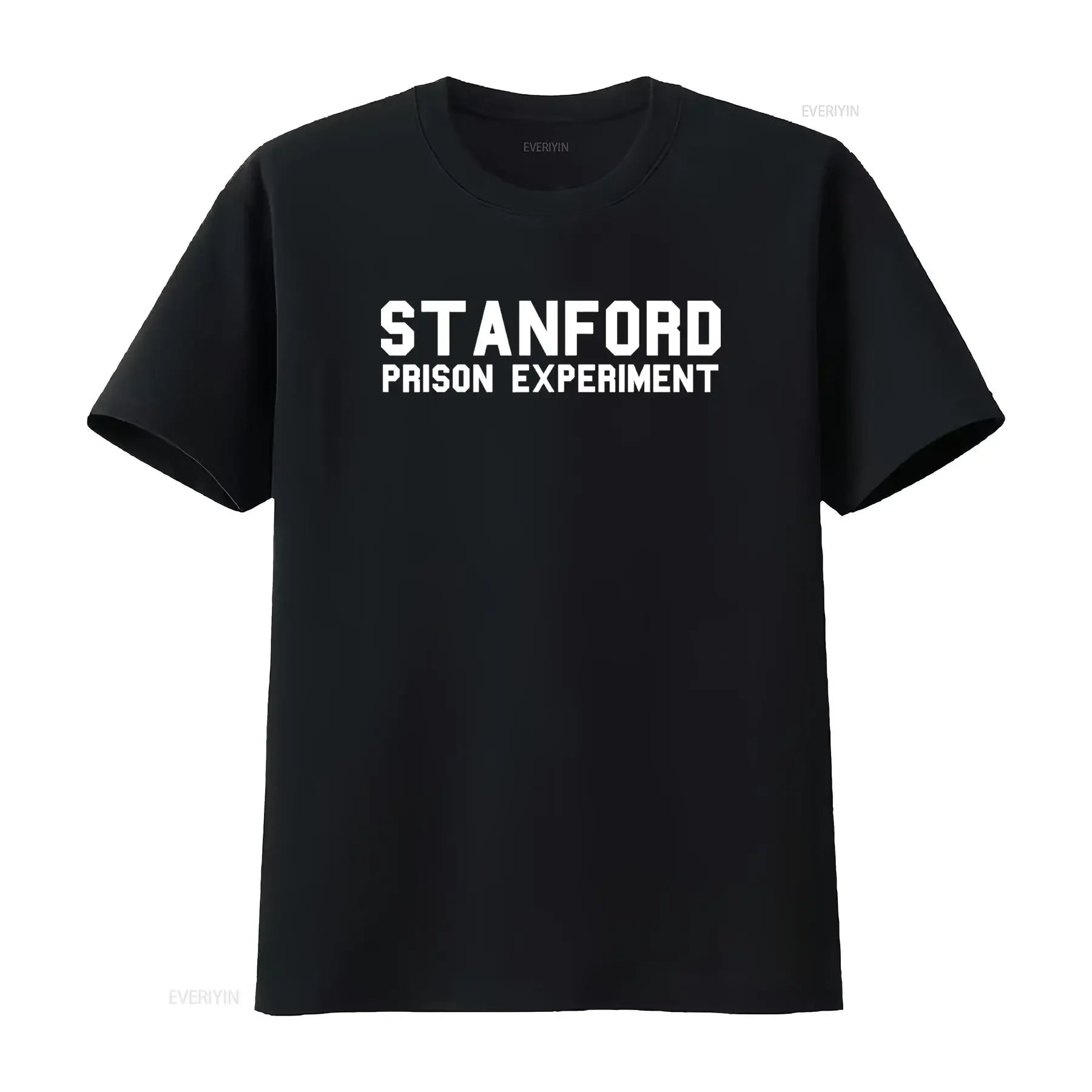 Stanford Prison Experiment Funny T Shirt vintage Washed Stylish designer clothes Breathable fashion homme Casual Versatile